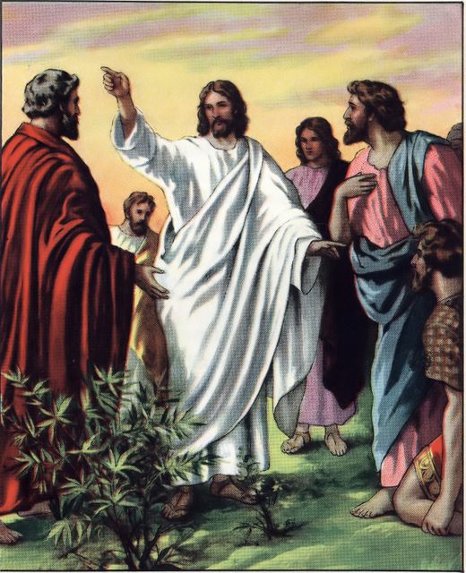 Jesus preaching